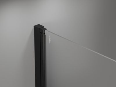 Mexen Mist-F Duo cabine de douche pliante gauche 90 x 80 cm, transparent, noir - 8A6-090L-080P-70-00