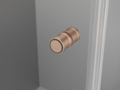 Mexen Mist-F Duo cabine de douche pliante gauche 95 x 75 cm, transparent, cuivre brossé - 8A6-095L-075P-65-00