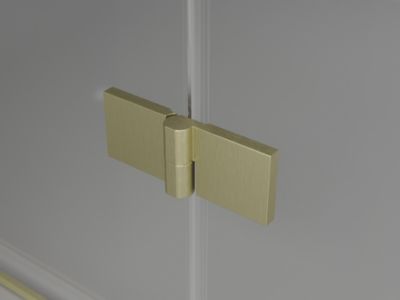 Mexen Mist-F porte de douche pliable gauche 110 cm, transparent, or brossé - 8A6-110-000-55-00-L