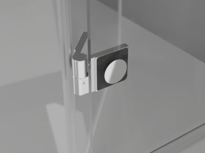Mexen Mist-H Duo cabine de douche pivotante gauche 75 x 70 cm, transparent, chrome - 8A5-075L-070P-01-00