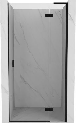 Mexen Mist-H L porte de douche pivotante droite 110 cm, transparent, noir - 8A5L-110-000-70-00-P