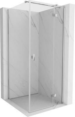 Mexen Mist-H T cabine de douche pivotante droite 70 x 70 cm, transparent, chrome - 8A5T-070-070-01-00-P