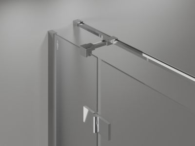 Mexen Mist-H T cabine de douche pivotante droite 70 x 70 cm, transparent, chrome - 8A5T-070-070-01-00-P