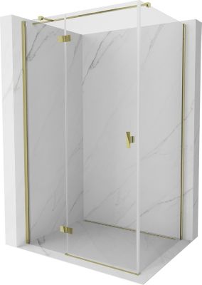 Mexen Mist-H T cabine de douche pivotante gauche 75 x 100 cm, transparent, or - 8A5T-075-100-50-00-L