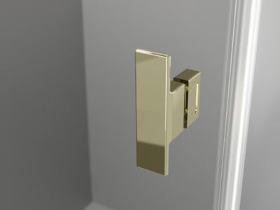 Mexen Mist-H T cabine de douche pivotante gauche 75 x 100 cm, transparent, or - 8A5T-075-100-50-00-L