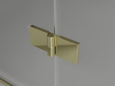 Mexen Mist-H T cabine de douche pivotante gauche 75 x 100 cm, transparent, or - 8A5T-075-100-50-00-L