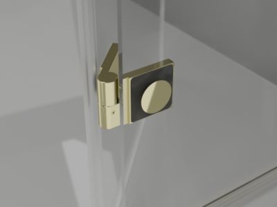 Mexen Mist-H T cabine de douche pivotante gauche 75 x 100 cm, transparent, or - 8A5T-075-100-50-00-L