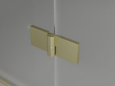 Mexen Mist-H T cabine de douche pivotante gauche 75 x 70 cm, transparent, or brossé - 8A5T-075-070-55-00-L