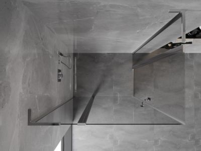 Mexen Mist L Duo cabine de douche pivotante 100 x 95 cm, transparent, chrome - 8A4L-100-095-01-00