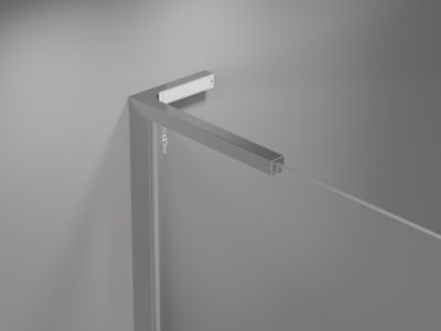 Mexen Mist L Duo cabine de douche pivotante 100 x 95 cm, transparent, chrome - 8A4L-100-095-01-00
