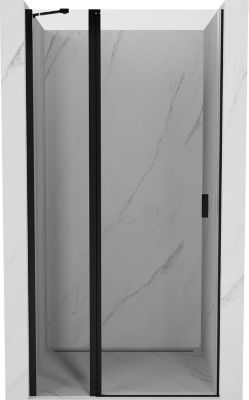 Mexen Mist porte de douche battante 80 cm, transparentes, noires - 8A4-080-000-70-00