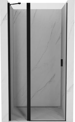 Mexen Mist porte de douche pivotante 70 cm, transparentes, noires - 8A4-070-000-70-00