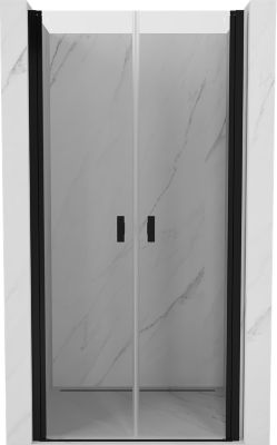 Mexen Mist porte de douche pivotante 95 cm, transparent, noir - 8A7-095-000-70-00
