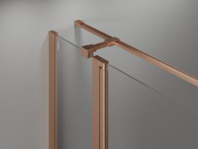 Mexen Mist T cabine de douche pivotante 100 x 70 cm, transparent, cuivre brossé - 8A4T-100-070-65-00