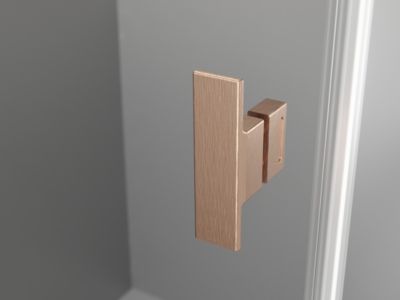 Mexen Mist T cabine de douche pivotante 100 x 70 cm, transparent, cuivre brossé - 8A4T-100-070-65-00