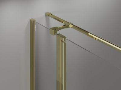 Mexen Mist T cabine de douche pivotante 85 x 80 cm, transparent, or - 8A4T-085-080-50-00