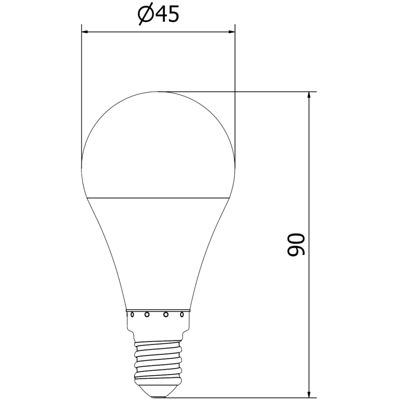 Mexen Nova Ampoule LED E14, G45, 10W, Neutre - 4000K, 1055 lm - L101-E14-1040-01