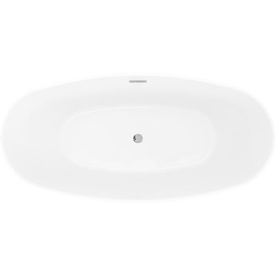 Mexen Olea baignoire autoportante modèle 170 x 80 cm, blanche, trop-plein chromé - 52821708000-01