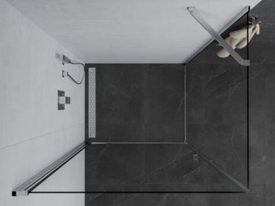Mexen Pretoria cabine de douche pivotante 95 x 70 cm, transparent, chrome - 852-095-070-01-00