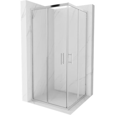 Mexen Rio cabine de douche carrée 90 x 90 cm, transparent, chrome - 860-090-090-01-00