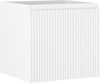 Mexen Rivel meuble de salle de bains sous lavabo 50 cm, 1 tiroir, rainuré, blanc mat - 91A20-05047-1-BF01