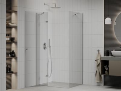 Mexen Roma cabine de douche pivotante 80 x 70 cm, transparent, chrome - 854-080-070-01-00
