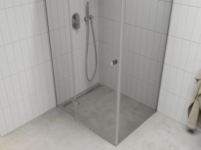 Mexen Roma cabine de douche pivotante 80 x 70 cm, transparent, chrome - 854-080-070-01-00