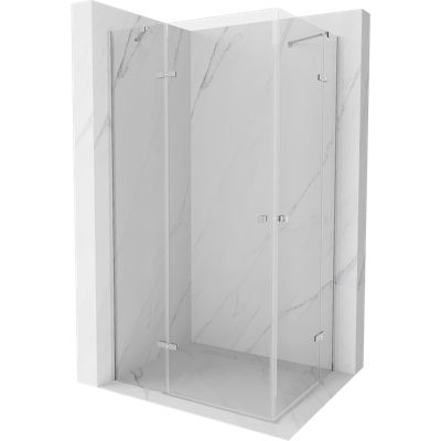 Mexen Roma Duo cabine de douche pivotante 120 x 70 cm, transparent, chrome - 854-120-070-02-00