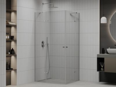 Mexen Roma Duo cabine de douche pivotante 120 x 70 cm, transparent, chrome - 854-120-070-02-00