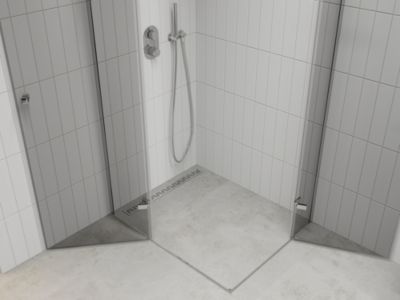 Mexen Roma Duo cabine de douche pivotante 120 x 70 cm, transparent, chrome - 854-120-070-02-00