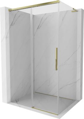 Mexen Rox L cabine de douche coulissante 110 x 80 cm, transparente, dorée - 8C2L-110-080-50-00