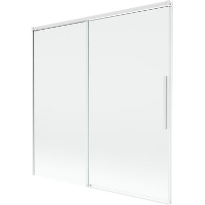 Mexen Rox pare-douche pour baignoire à 2 volets coulissants 160 x 150 cm, transparent, blanc - 8C9-160-001-20-00