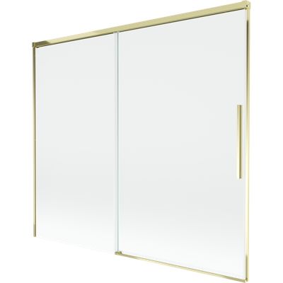 Mexen Rox paroi de baignoire 2 volets coulissants 180 x 150 cm, transparent, doré - 8C9-180-001-50-00