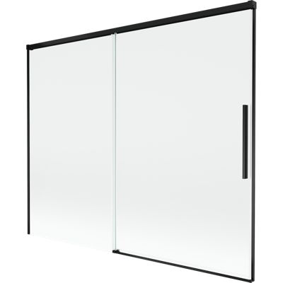 Mexen Rox paroi de baignoire coulissante à 2 volets 190 x 150 cm, transparent, noir - 8C9-190-001-70-00