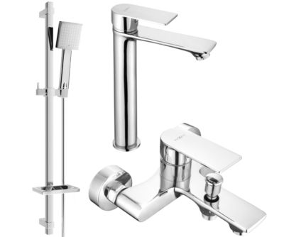 Mexen Royo DQ45 ensemble pour baignoire, chrome - 72213DQ45-00