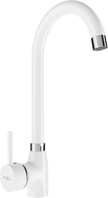 Mexen Telma robinet de cuisine, blanc moucheté - 670200-26