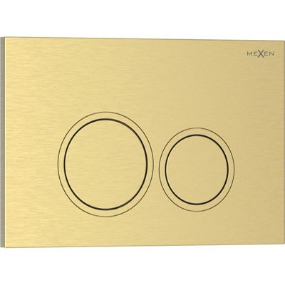 Mexen Tex 01 bouton de chasse d'eau, or brossé - 6101-11