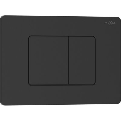 Mexen Tex 05 bouton de chasse d'eau en acier inoxydable, noir mat - 6105-02