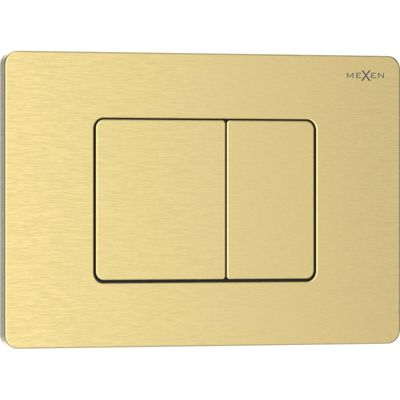 Mexen Tex 05 bouton de chasse d'eau en acier inoxydable, or brossé - 6105-11