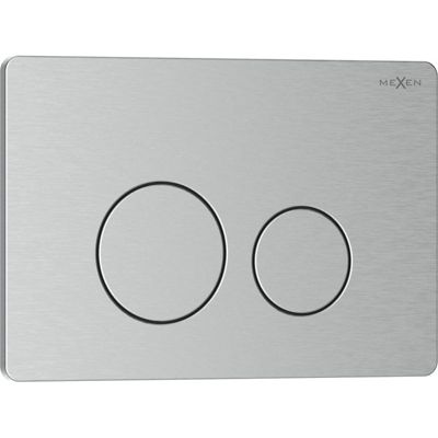 Mexen Tex 06 bouton de chasse d'eau acier inoxydable, inox - 6106-10