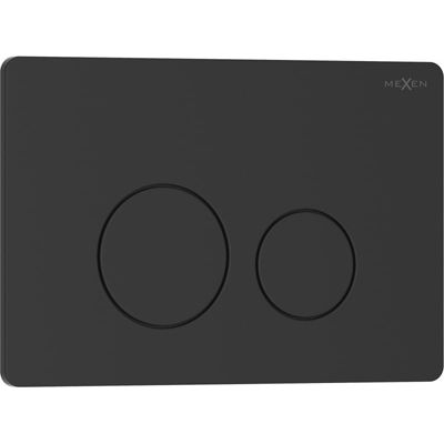 Mexen Tex 06 bouton de chasse d'eau en acier inoxydable, noir mat - 6106-02