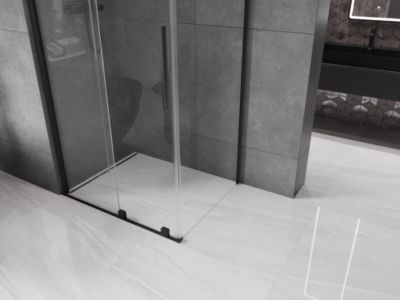 Mexen Velar cabine de douche coulissante 120 x 110 cm, transparent, noir - 871-120-110-01-70