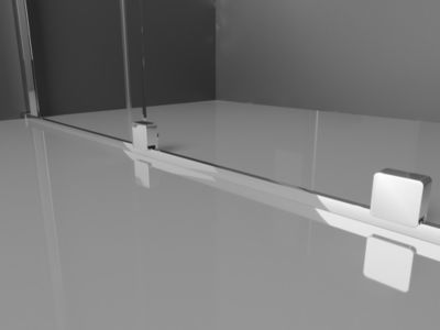 Mexen Velar cabine de douche coulissante 130 x 70 cm, transparent, chrome - 871-130-070-01-01