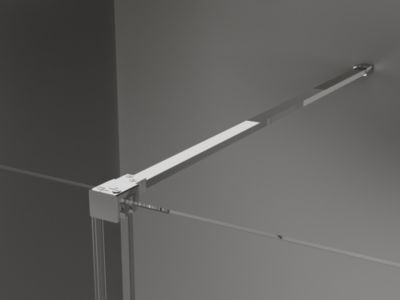 Mexen Velar cabine de douche coulissante 130 x 70 cm, transparent, chrome - 871-130-070-01-01