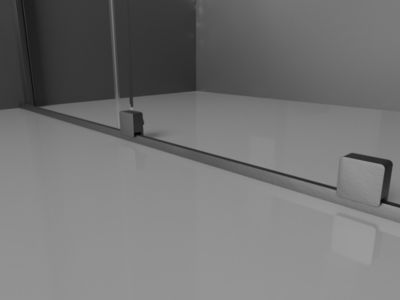 Mexen Velar cabine de douche coulissante 130 x 90 cm, givré, gris canon brossé - 871-130-090-31-66