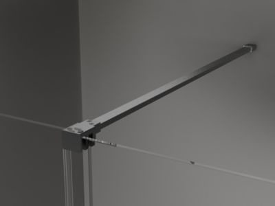 Mexen Velar cabine de douche coulissante 130 x 90 cm, givré, gris canon brossé - 871-130-090-31-66