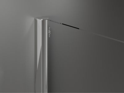 Mexen Velar cabine de douche coulissante 140 x 80 cm, transparent, chrome - 871-140-080-01-01