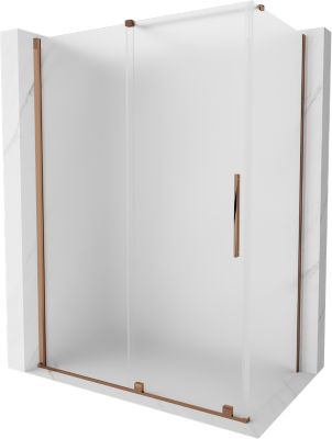 Mexen Velar cabine de douche coulissante 150 x 70 cm, givre, or rose - 871-150-070-31-60