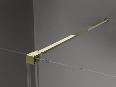 Mexen Velar cabine de douche coulissante 150 x 80 cm, givre, dorée - 871-150-080-31-50