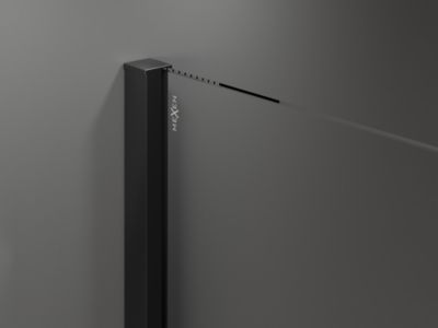 Mexen Velar cabine de douche coulissante 150 x 80 cm, transparente, noire - 871-150-080-01-70